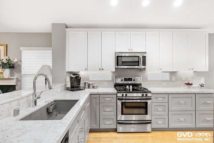 Gray/White Kitchen Remodel