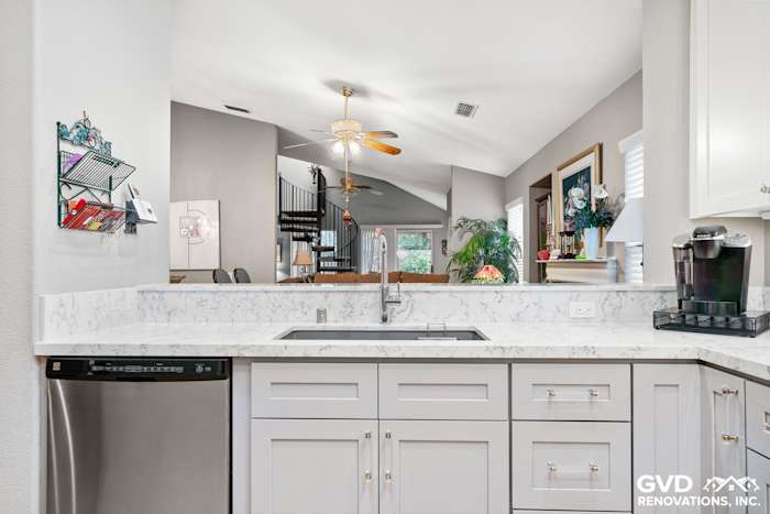 Gray/White Kitchen Remodel