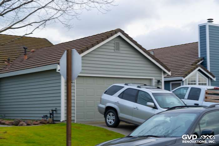 New Prodigy Solid Core Insulated Siding in soft green on a residential home exterior in Sacramento