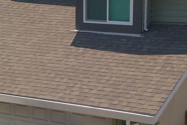 Home exterior featuring Prodigy Juniper Ridge siding, Milgard Trinsic windows, and contrasting white trim in Sacramento