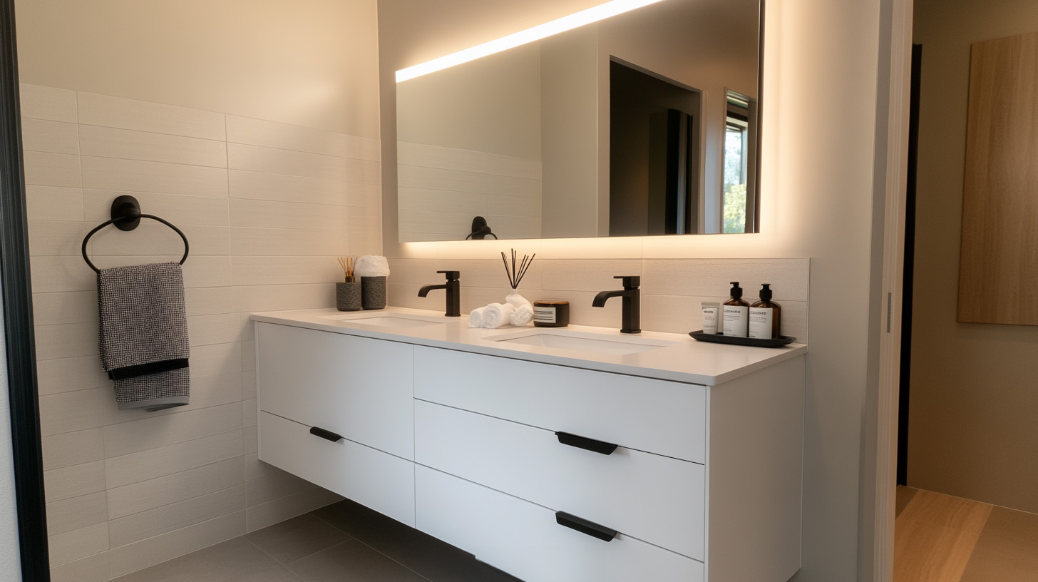 Vanity with Mirror and Lights: Elevate Your Space