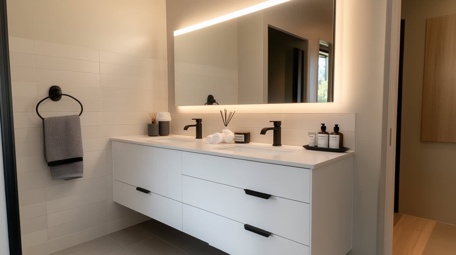 Vanity with Mirror and Lights: Elevate Your Space