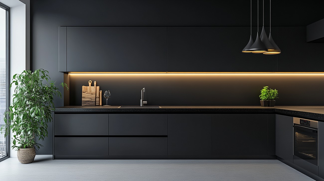 best black cabinets