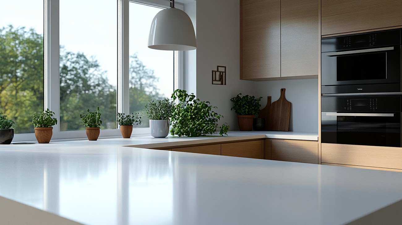 white quartz countertops photo