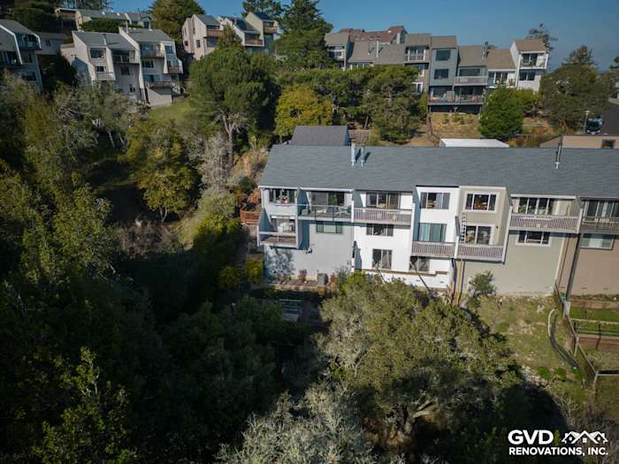 Modern Mill Valley home featuring James Hardie Monterey Taupe siding and Cobble Stone trim, showcasing updated exterior