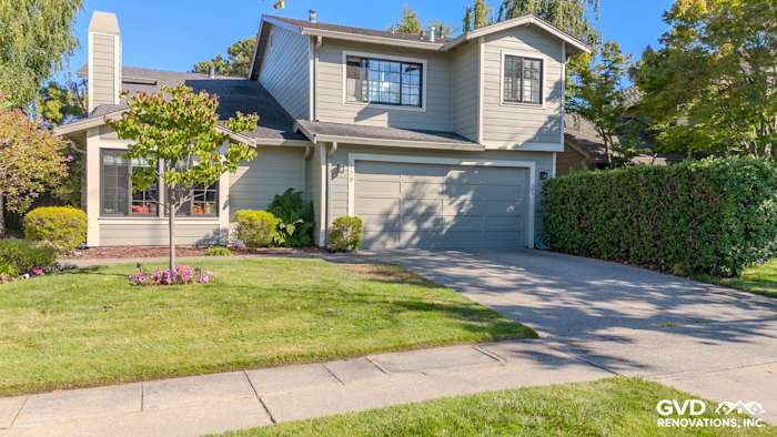 Home exterior featuring James Hardie Lap Siding in Monterey Taupe and Andersen A100 Windows in Alameda, CA