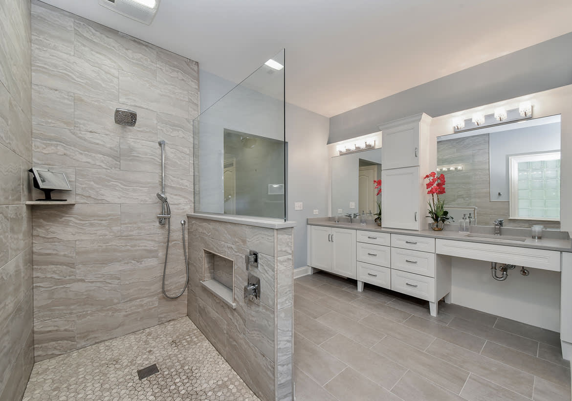 Walk-in showers replacing baths in many remodels
