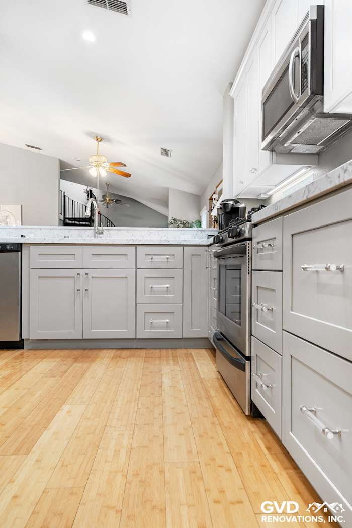 Gray/White Kitchen Remodel