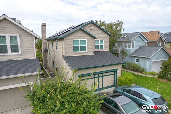 Updated home exterior featuring Anlin Catalina Windows and repaired siding in San Rafael, CA