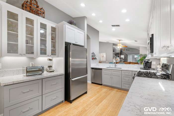 Gray/White Kitchen Remodel