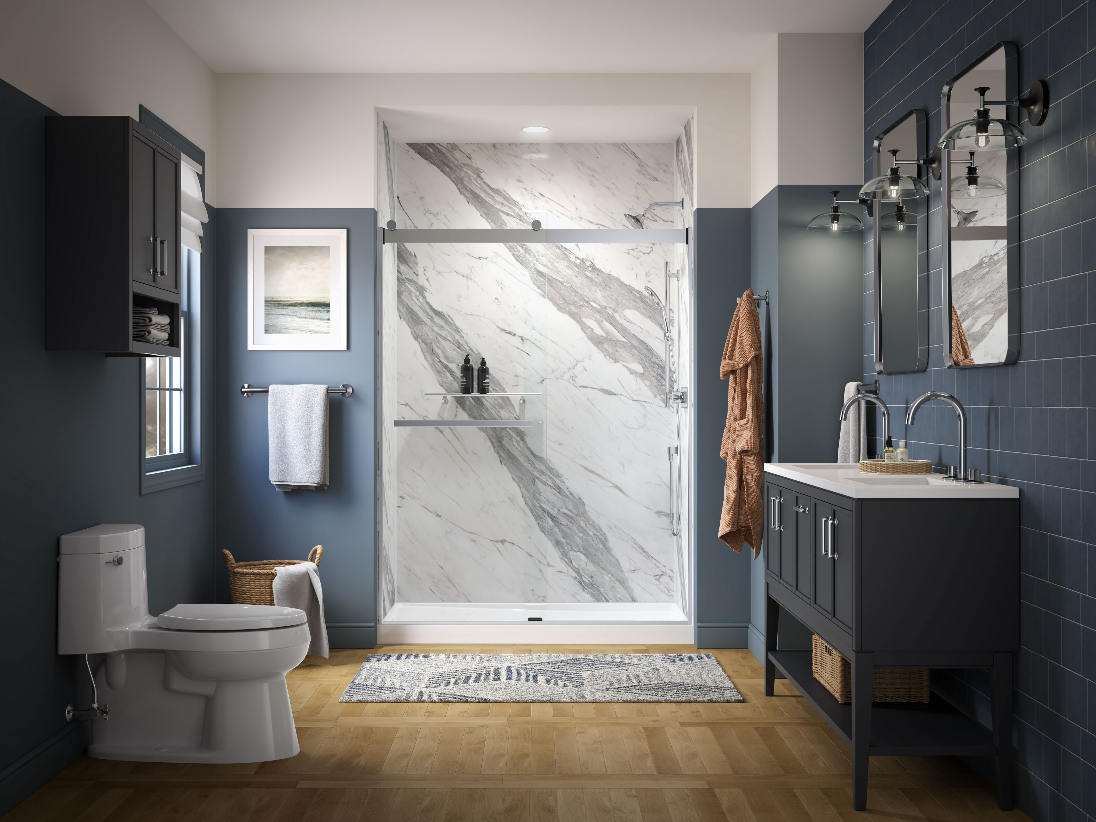 Discover KOHLER LuxStone Shower for Your Bathroom Remodel