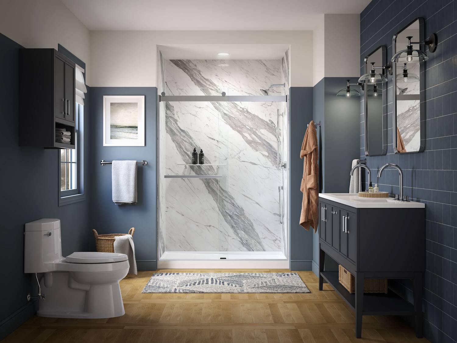 Discover KOHLER LuxStone Shower for Your Bathroom Remodel
