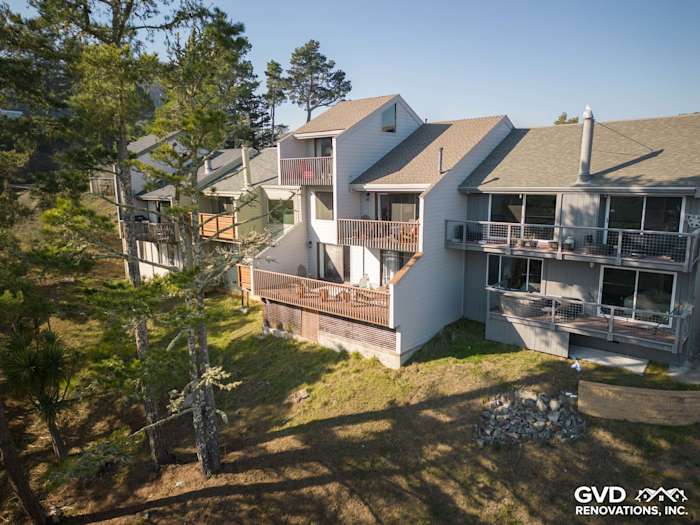 Stylish Pearl Gray James Hardie lap siding on a modern Mill Valley home, showcasing a complete exterior transformation