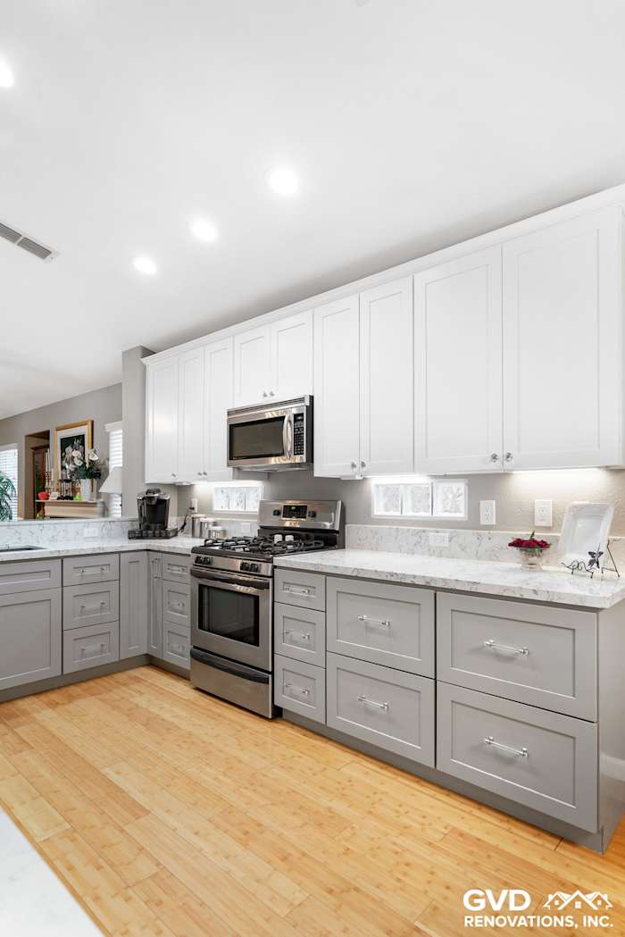 Gray/White Kitchen Remodel