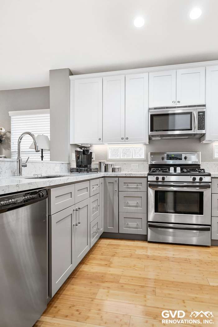 Gray/White Kitchen Remodel