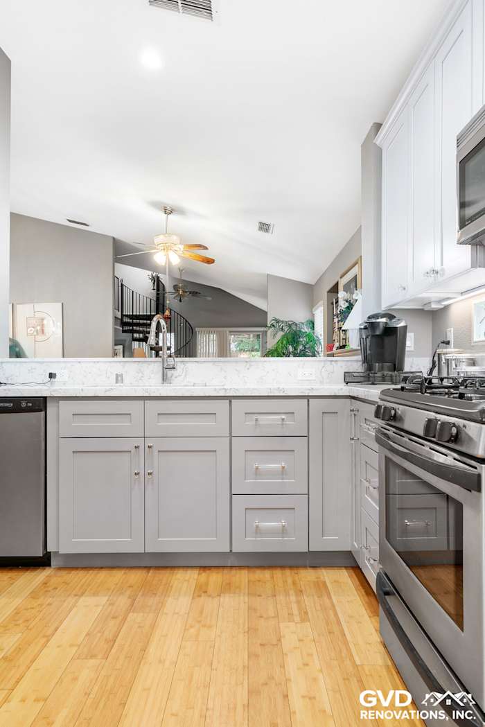 Gray/White Kitchen Remodel