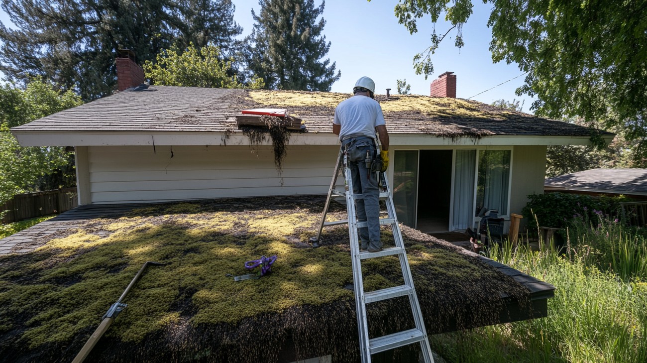 Roof Moss Removal photo