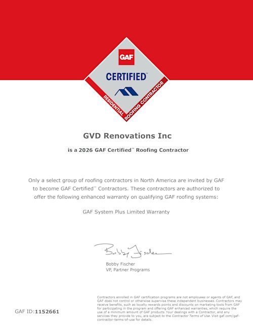 GAF Certified Roofing Contractor