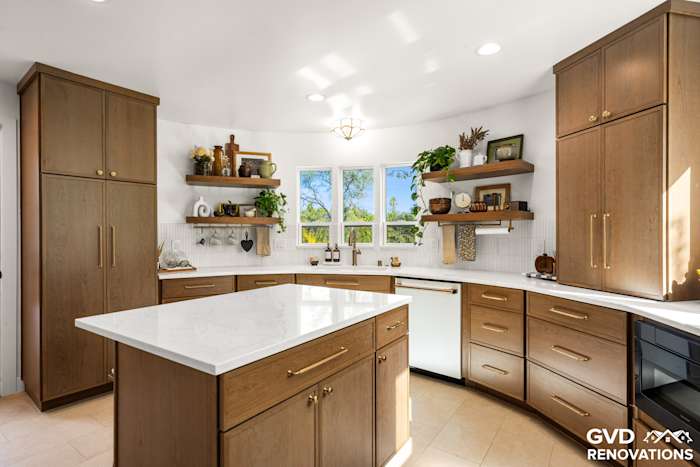 Custom Curved Kitchen Remodel