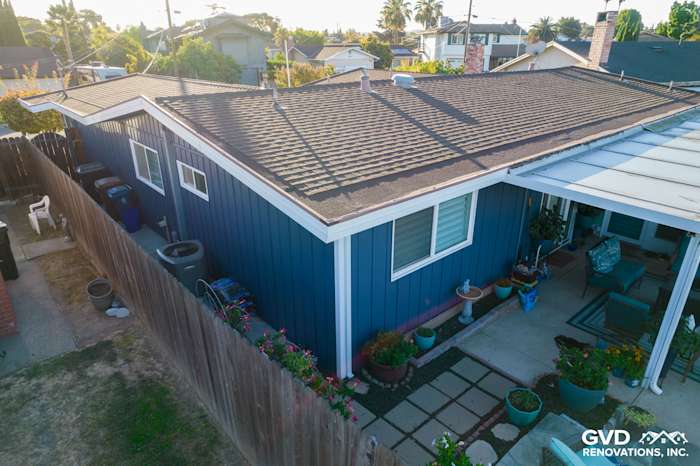 Blue Prodigy Vinyl Siding installed on a home exterior in Antioch, featuring a clean roofline and landscaped yard