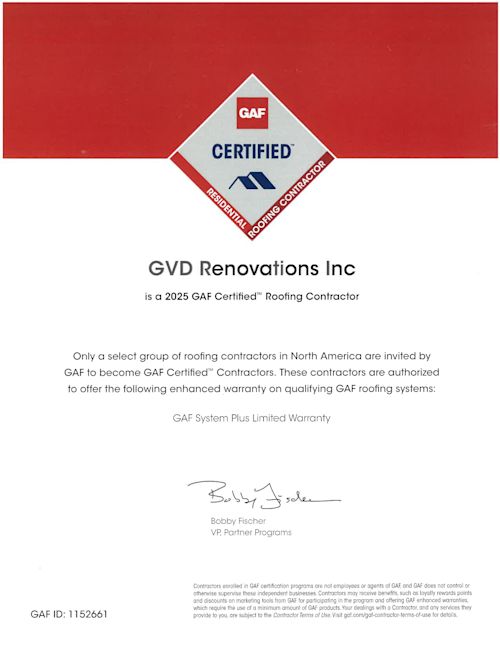 GAF Certified Roofing Contractor
