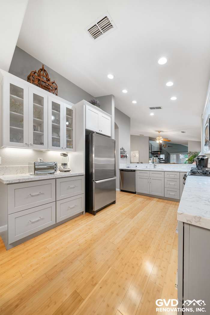 Gray/White Kitchen Remodel