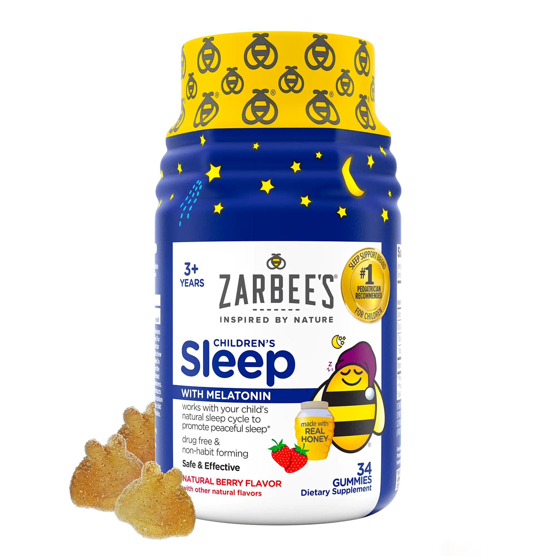 Childrens Sleep With Melatonin Berries Gummies 34ct