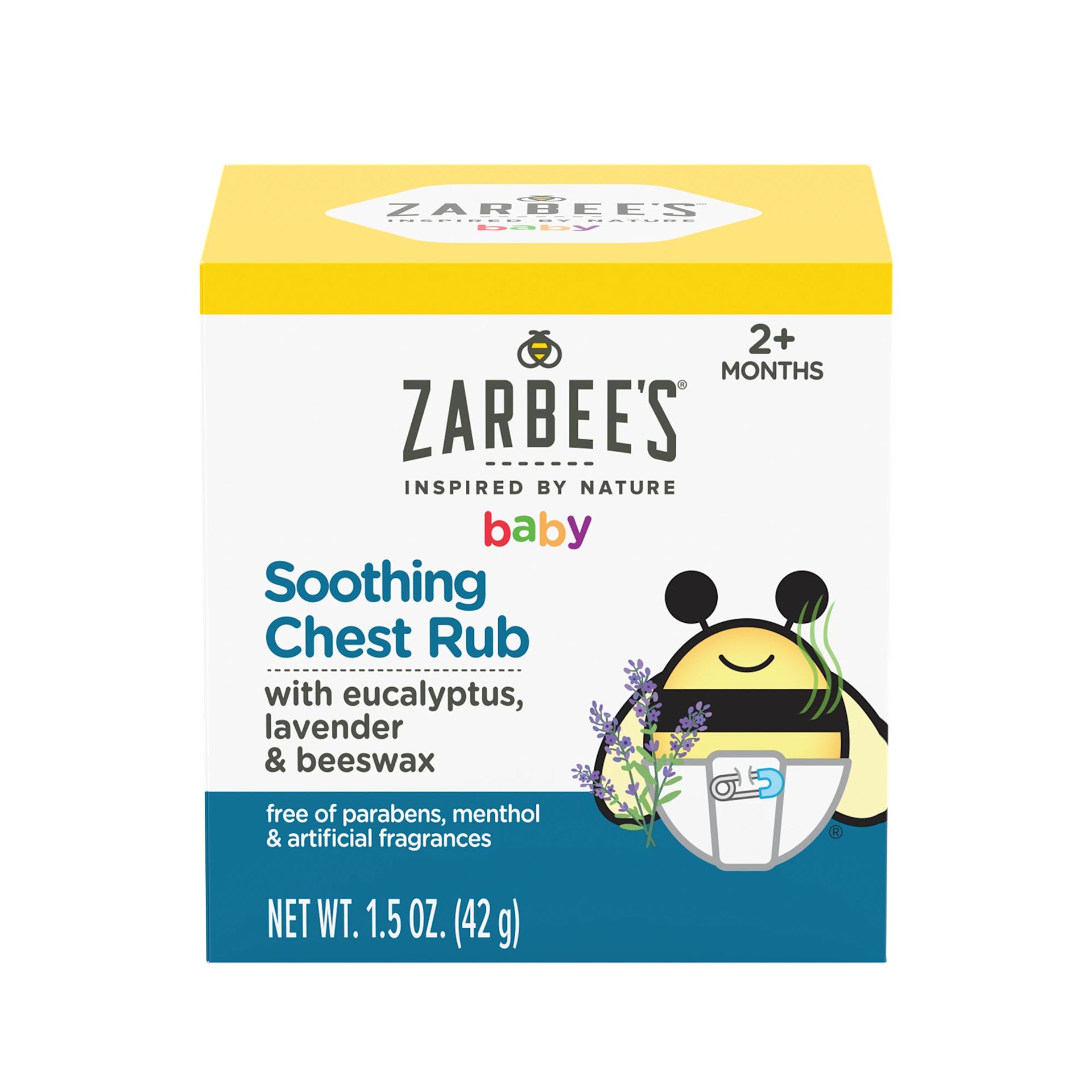 Front of Zarbee's® Baby Soothing Chest Rub packaging