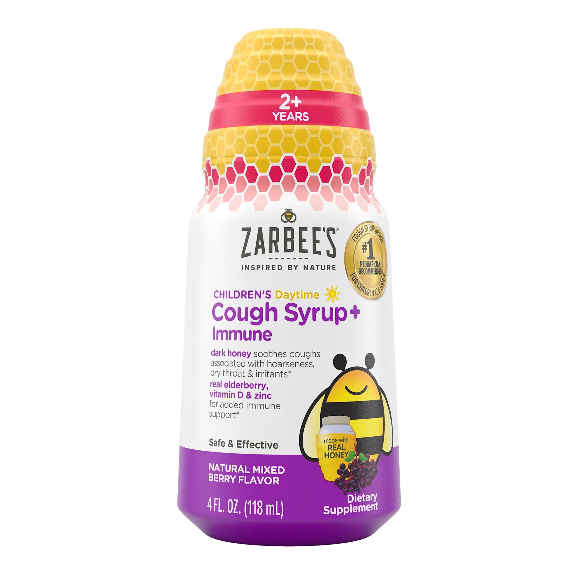 Child Cough Syrup +Immune Front of Packshot