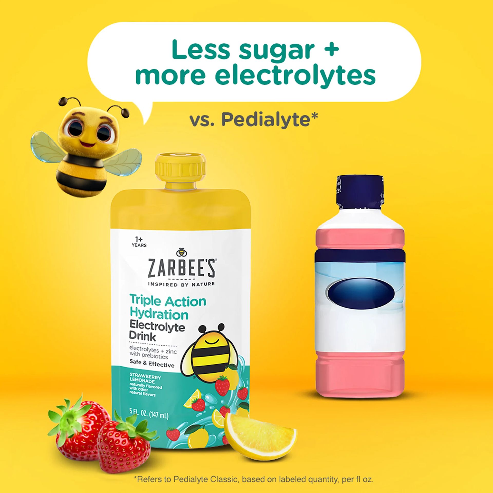 Zarbee’s® Triple Action Hydration with less sugar, more electrolytes