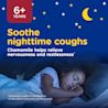 Enfant qui dort bien la nuit avec la mention « apaise la toux nocturne »