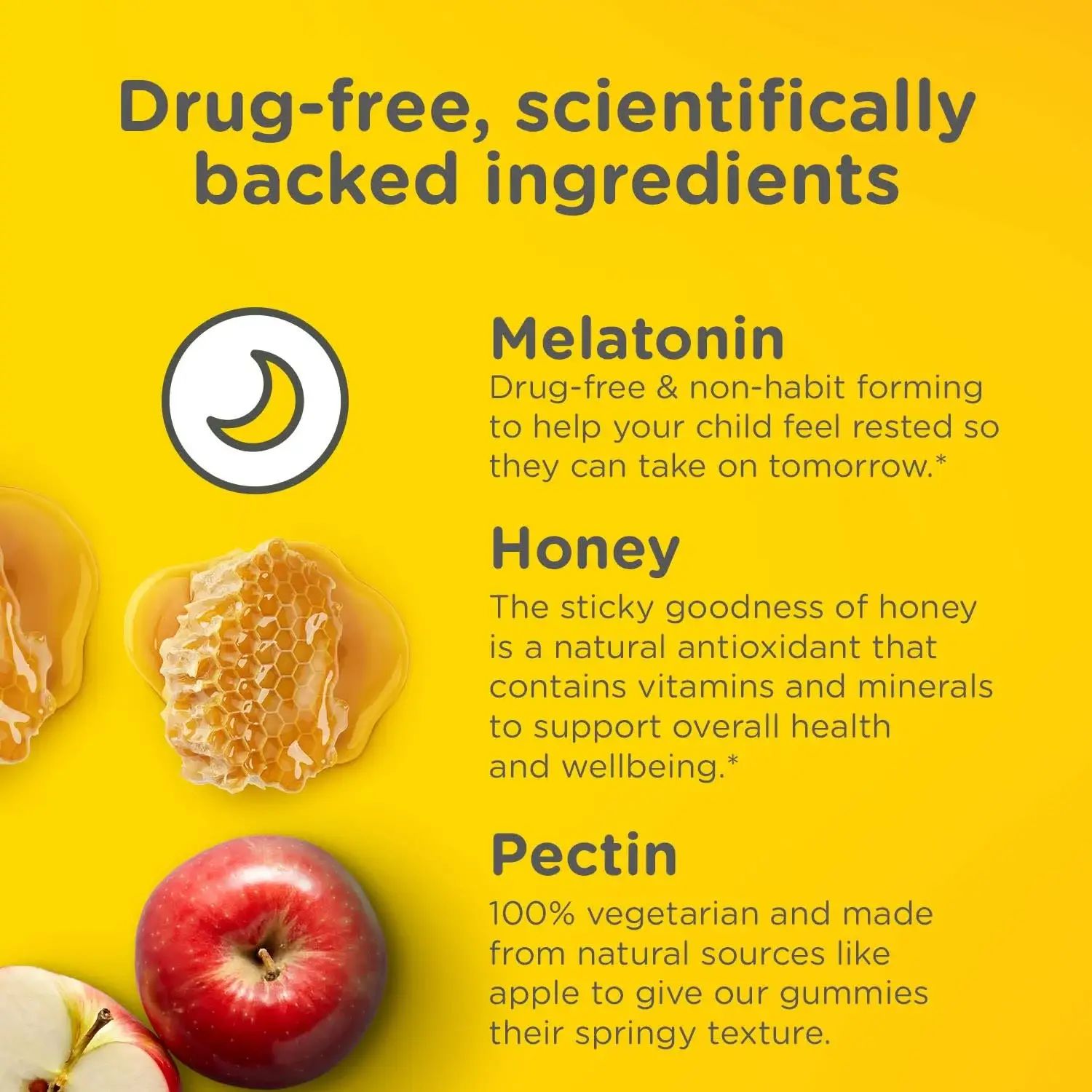 Zarbee’s®  Children’s Sleep with Melatonin Gummies is drug-free