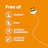 Zarbee’s® Baby Soothing Cough Syrup claims stating 'free of alcohol, dyes, artificial sweeteners and artificial flavours'