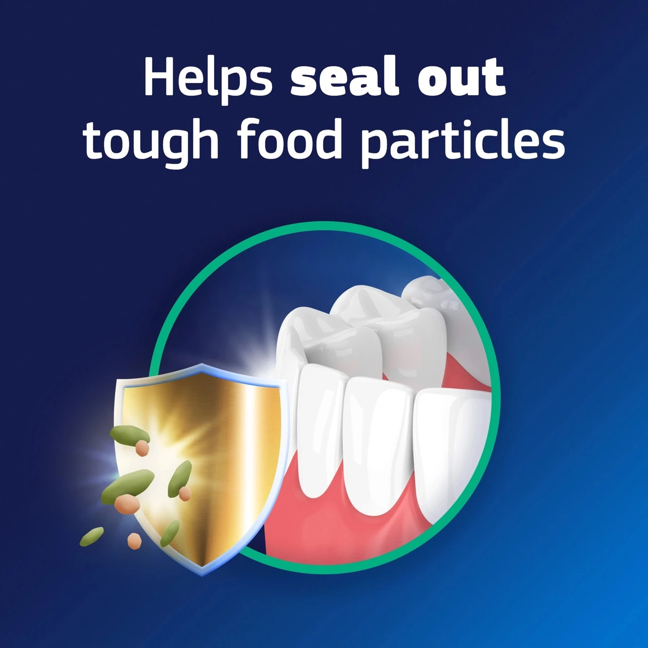 Fixodent Plus Bacteria Guard - Helps seal out  tough food particles