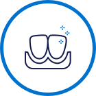 Circle with teeth hover