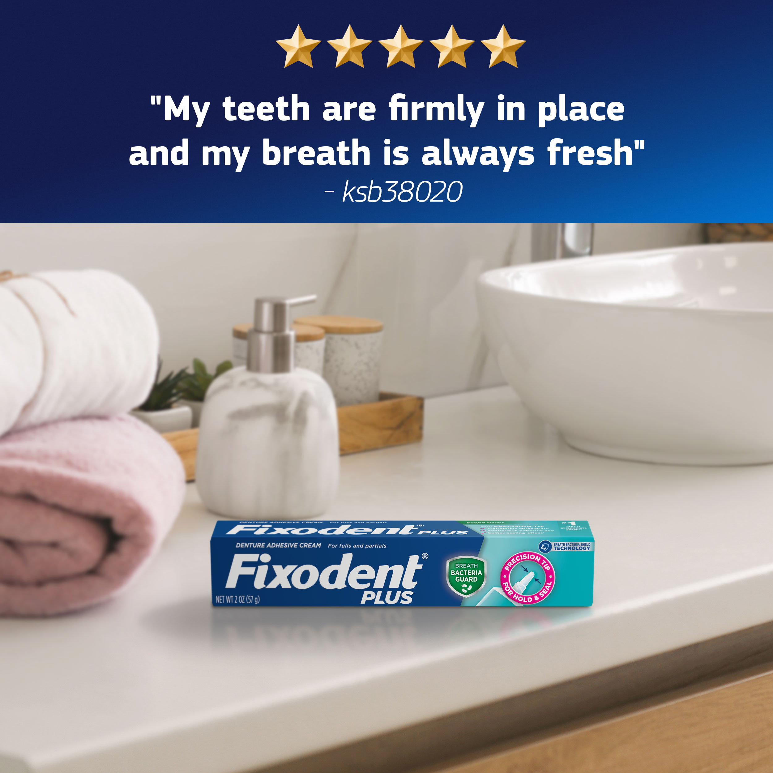 Fixodent Plus Bacteria Guard - product review