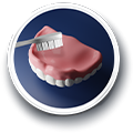 Clean and dry your dentures properly before applying adhesive.