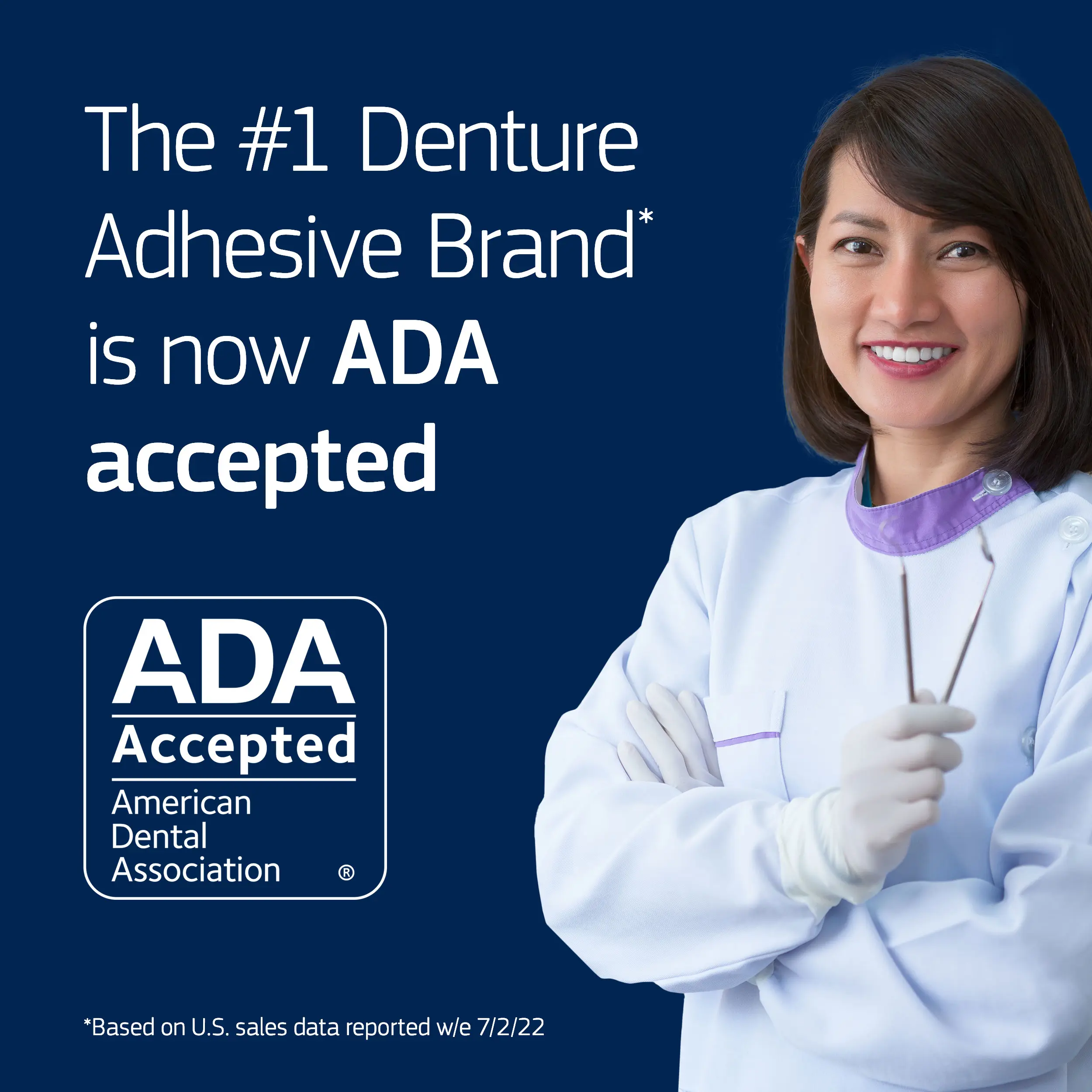 Fixodent Professional - The number 1 denture adhesive brand is ADA accepted
