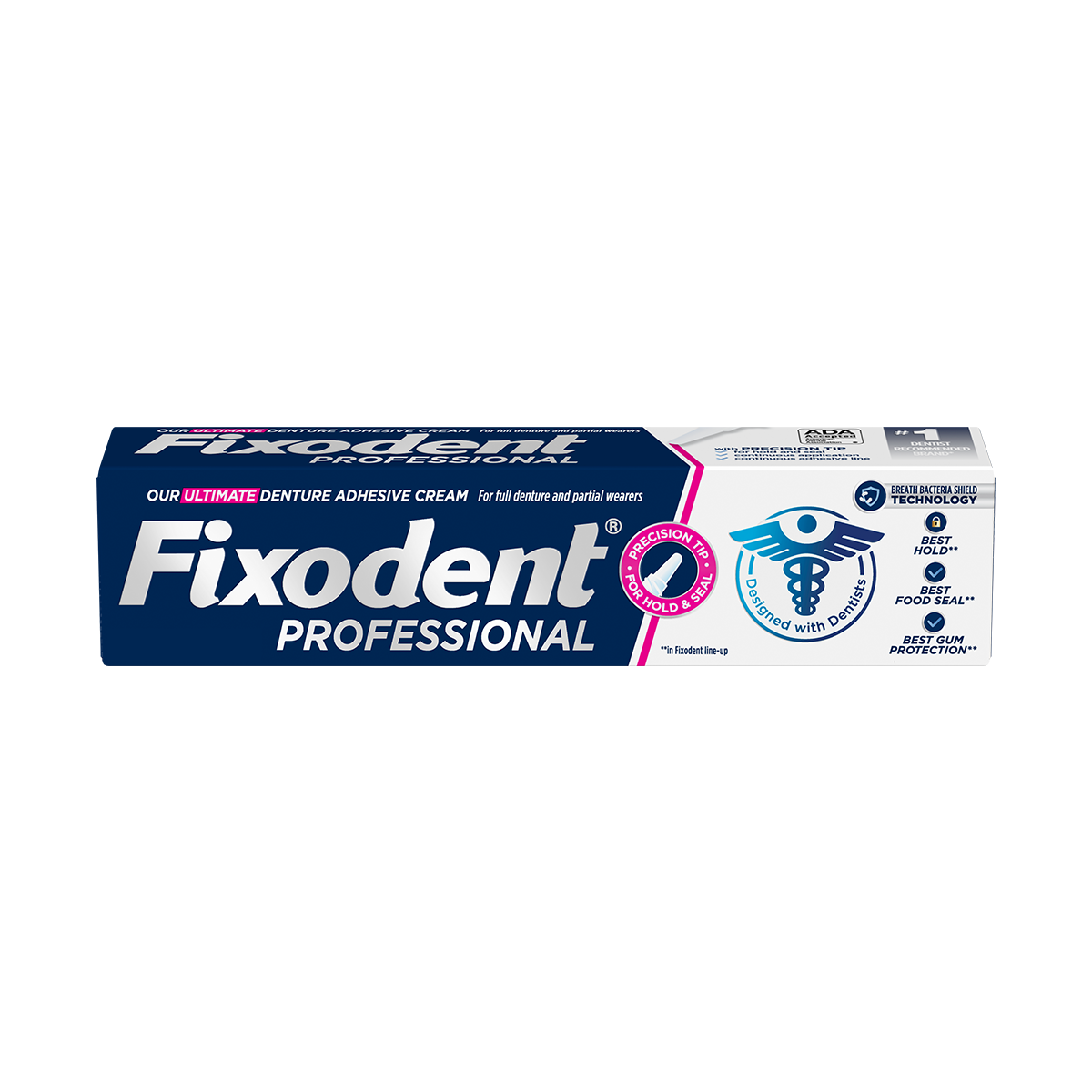 Fixodent Professional - Ultimate adhesive cream with strong hold, food seal and gum protection