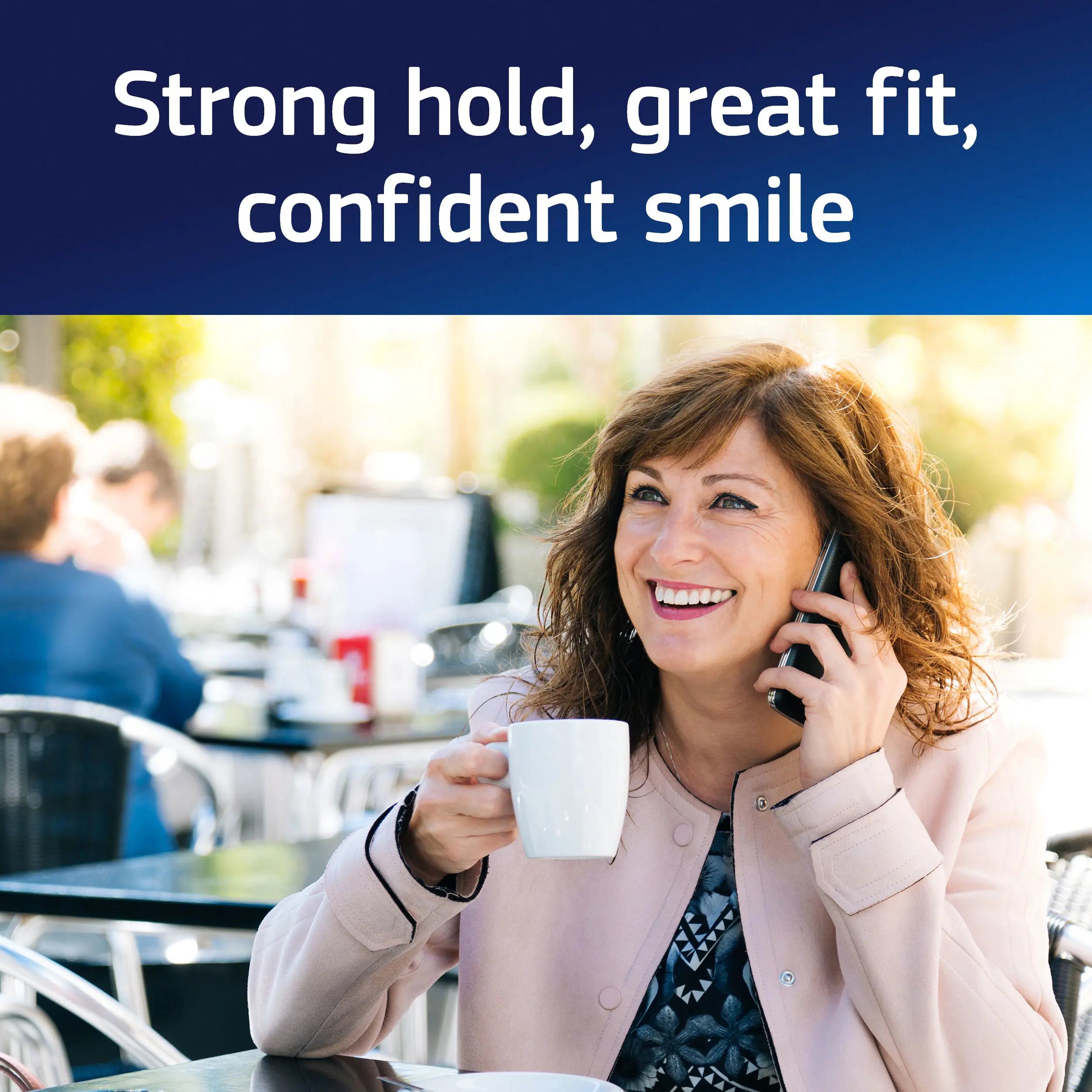 Fixodent Plus Bacteria Guard - Strong hold, great fit, confident smile