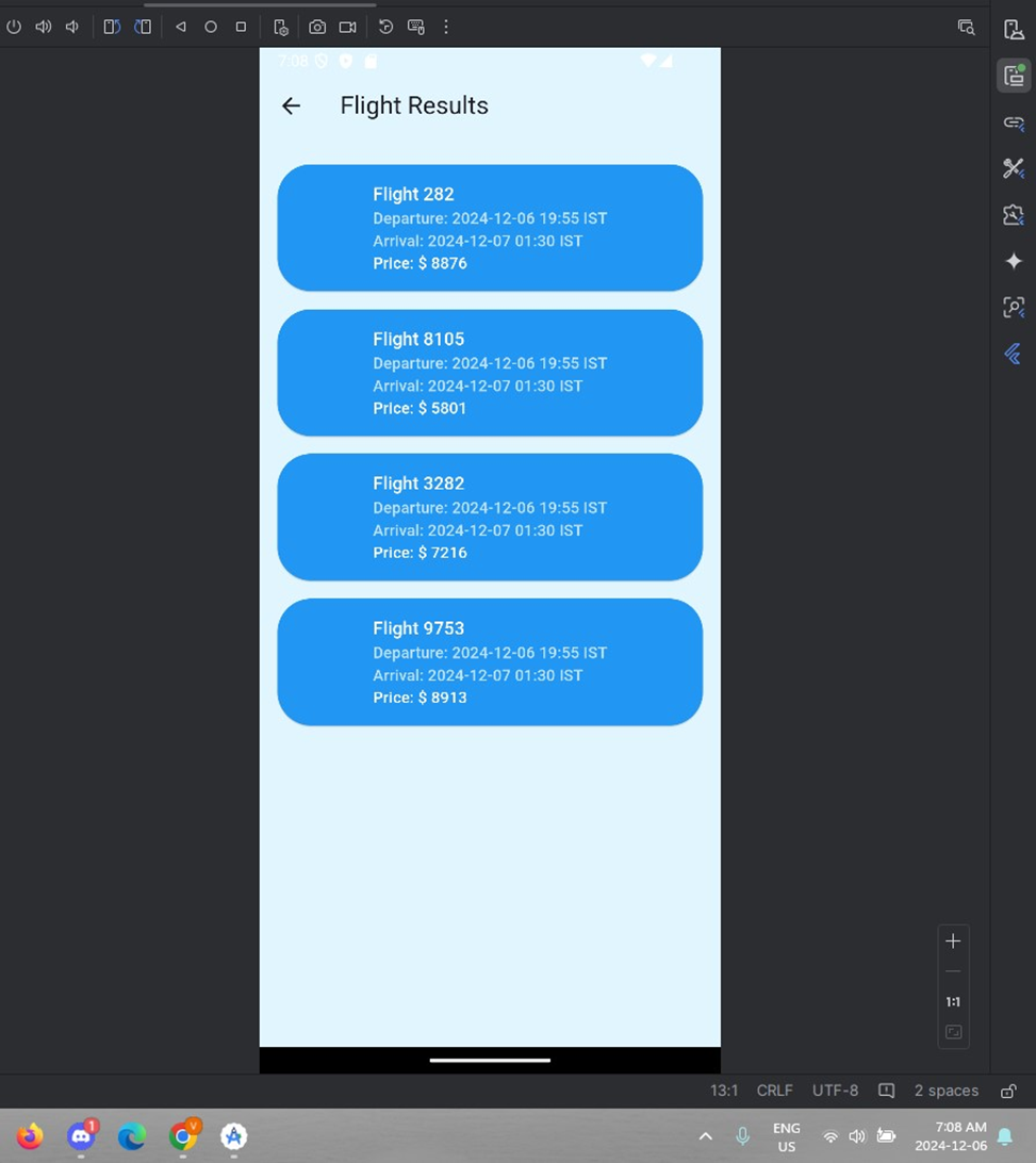 Fetching Flight data