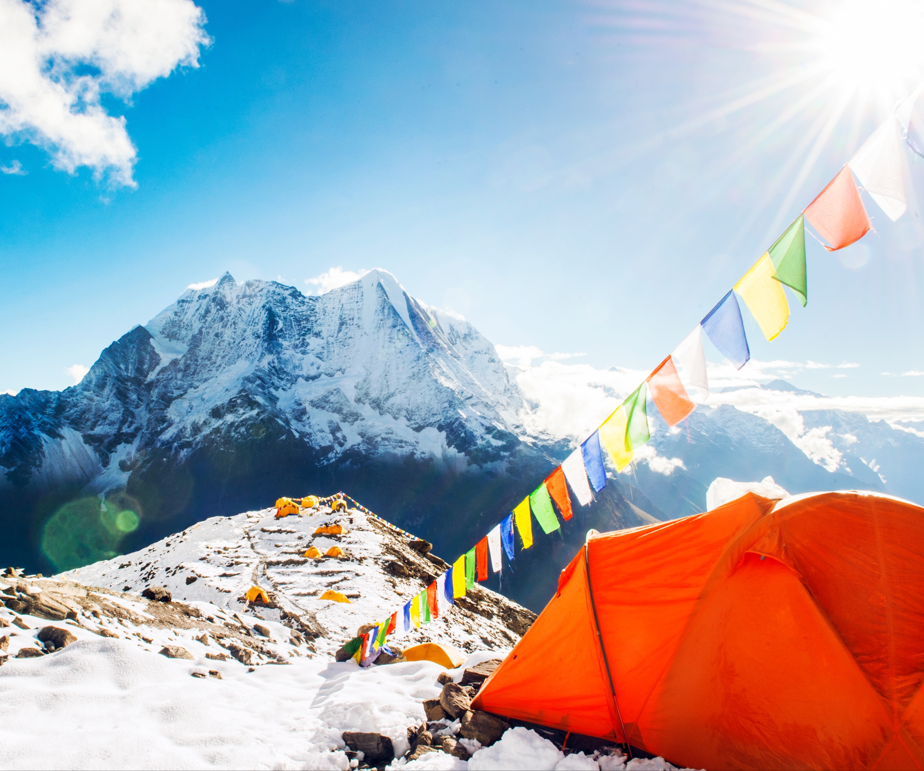 High alpine base camp. Photo: Vixit, Shutterstock