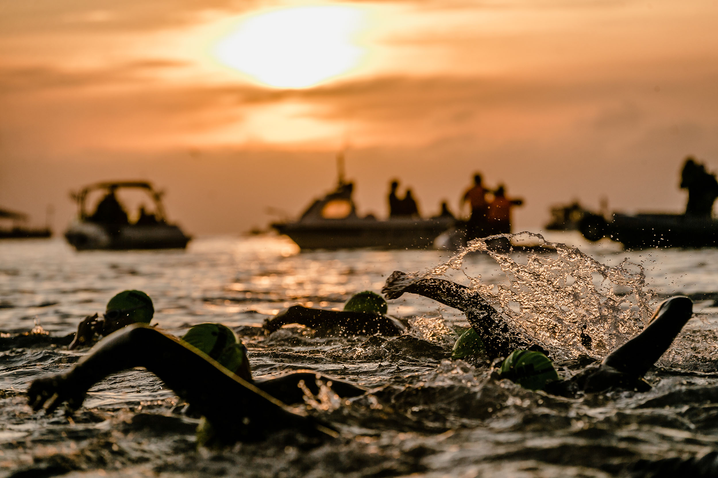 Swimmers at Ironman Wales. Photography by: Sameoldsmith/Shutterstock