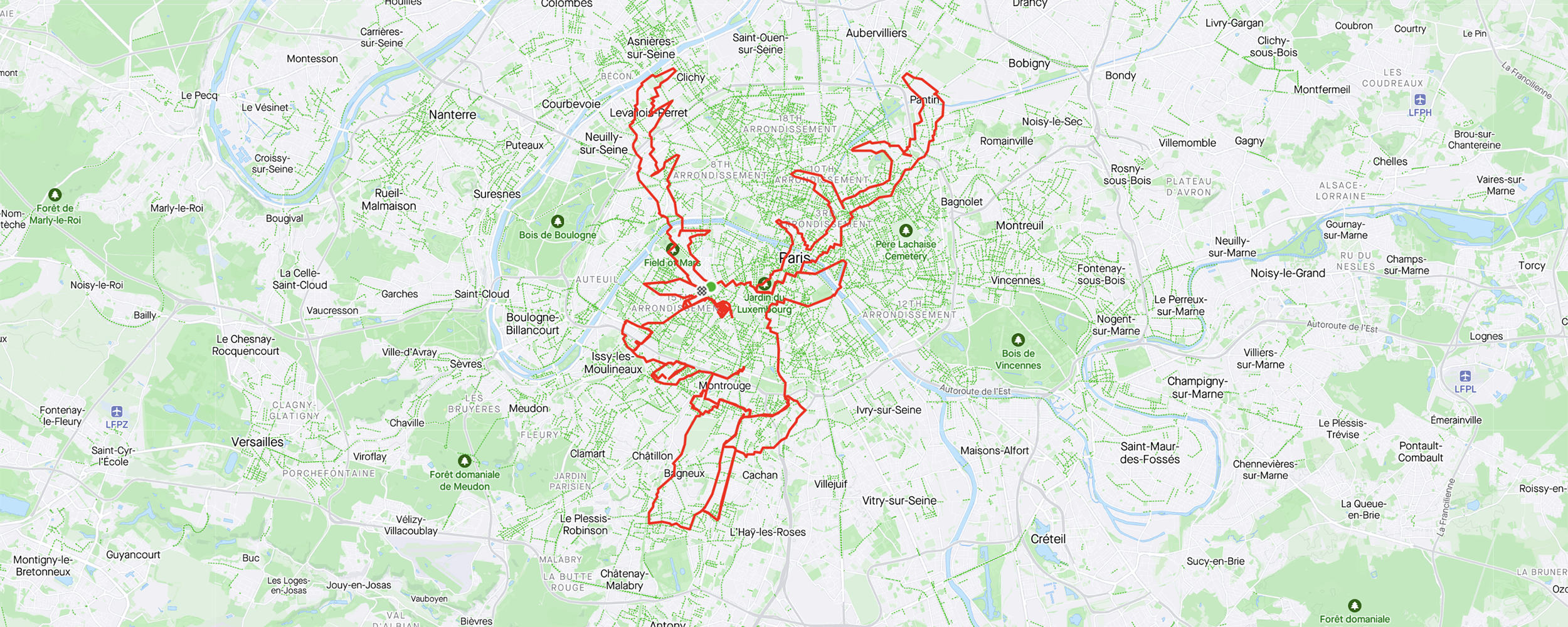 strava クリアランス コース アート