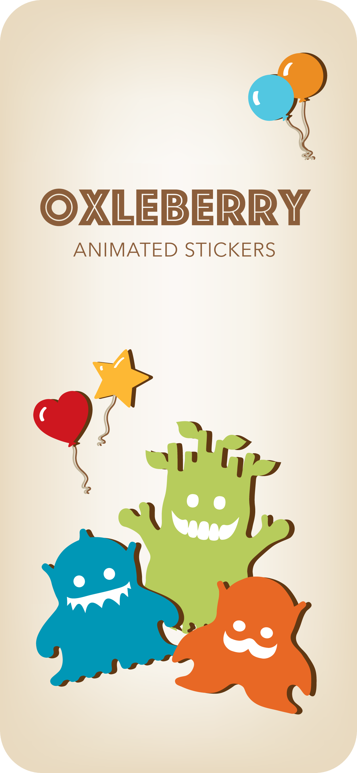 App cover - Oxleberry Animated Stickers