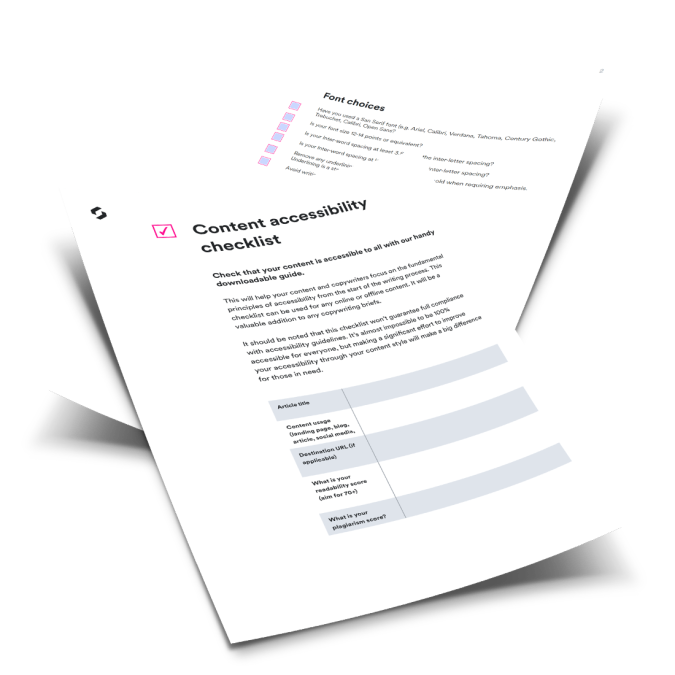 Content Accessibility Checklist - Main Image