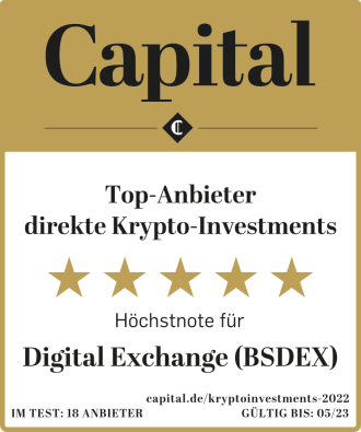 Top-Anbieter direkte Krypto-Investments - Höchstnote 5 Sterne, bester von 18 Anbietern (Capital)