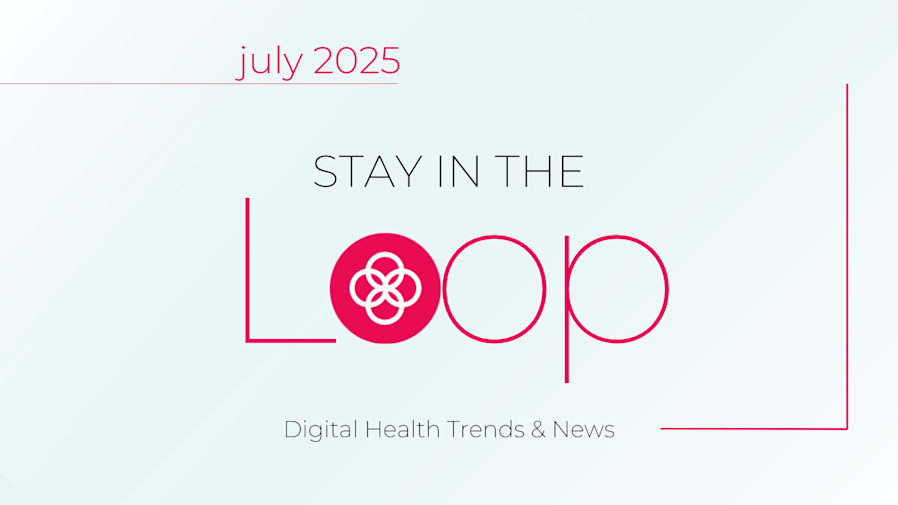 doctor in background sitting in front of laptop holding out hand with a certification ribbon graphic hovering above it
