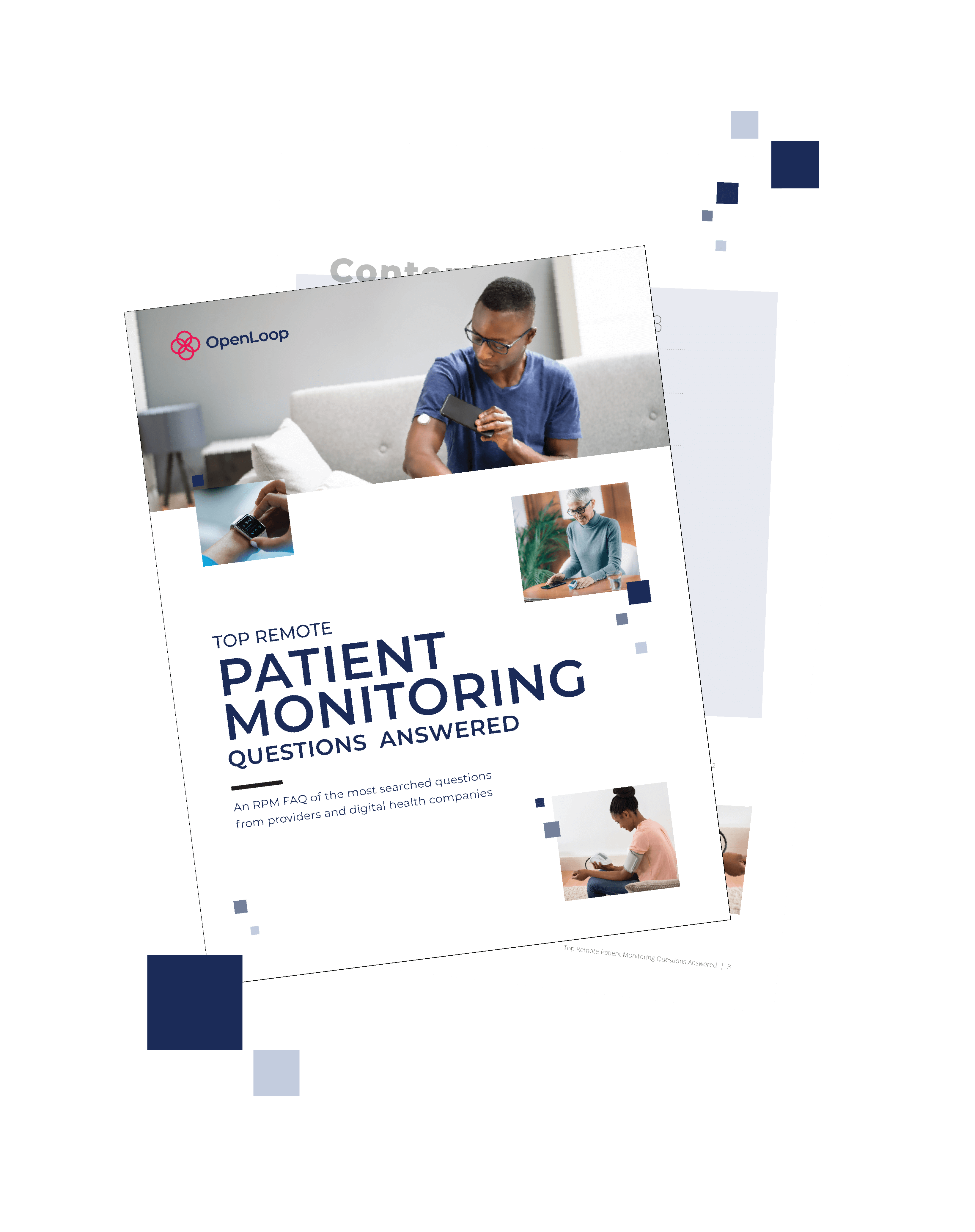 Patients use remote patient monitoring devices at home