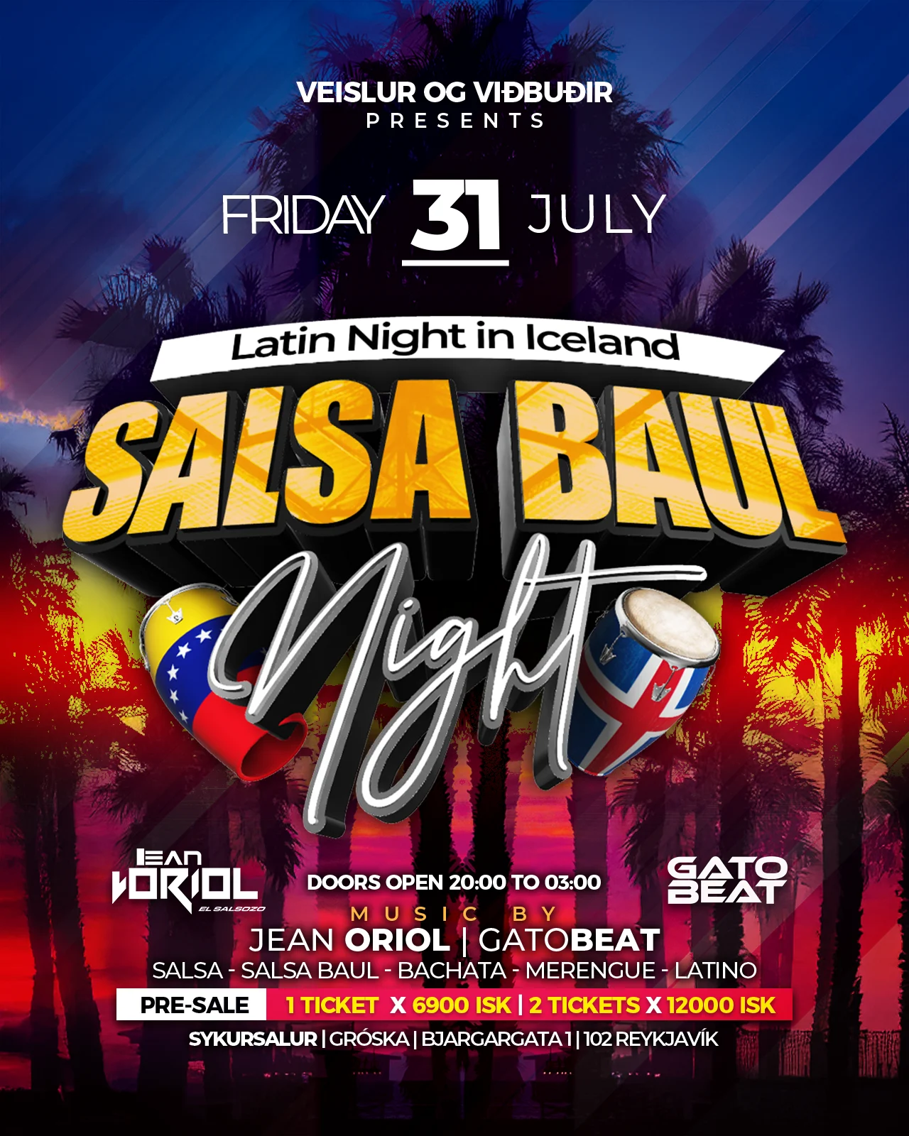 LATIN NIGHT IN ICELAND – SALSA BAÚL CARACAS